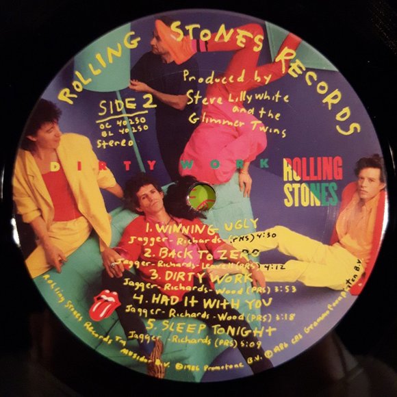 The Rolling Stones - Dirty Work - Vinyl LP Record - Picture 6 of 6